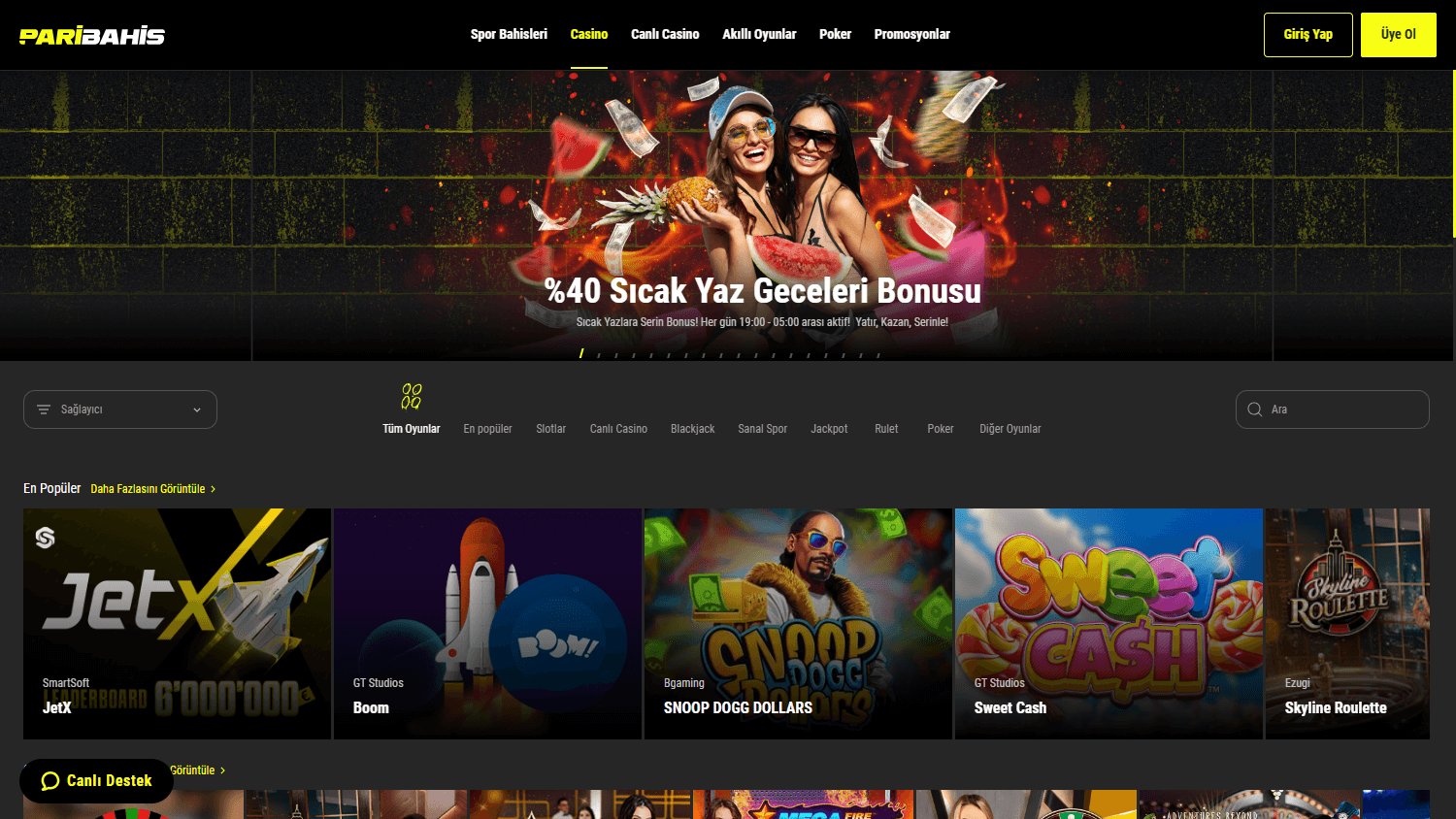 Paribahis oyun galerisi ekran görüntüsü